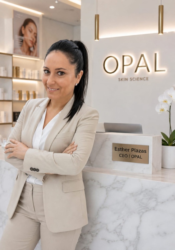 Retrato de Esther Plazas Navarro en su consulta de OPAL Constelaciones en Torredembarra